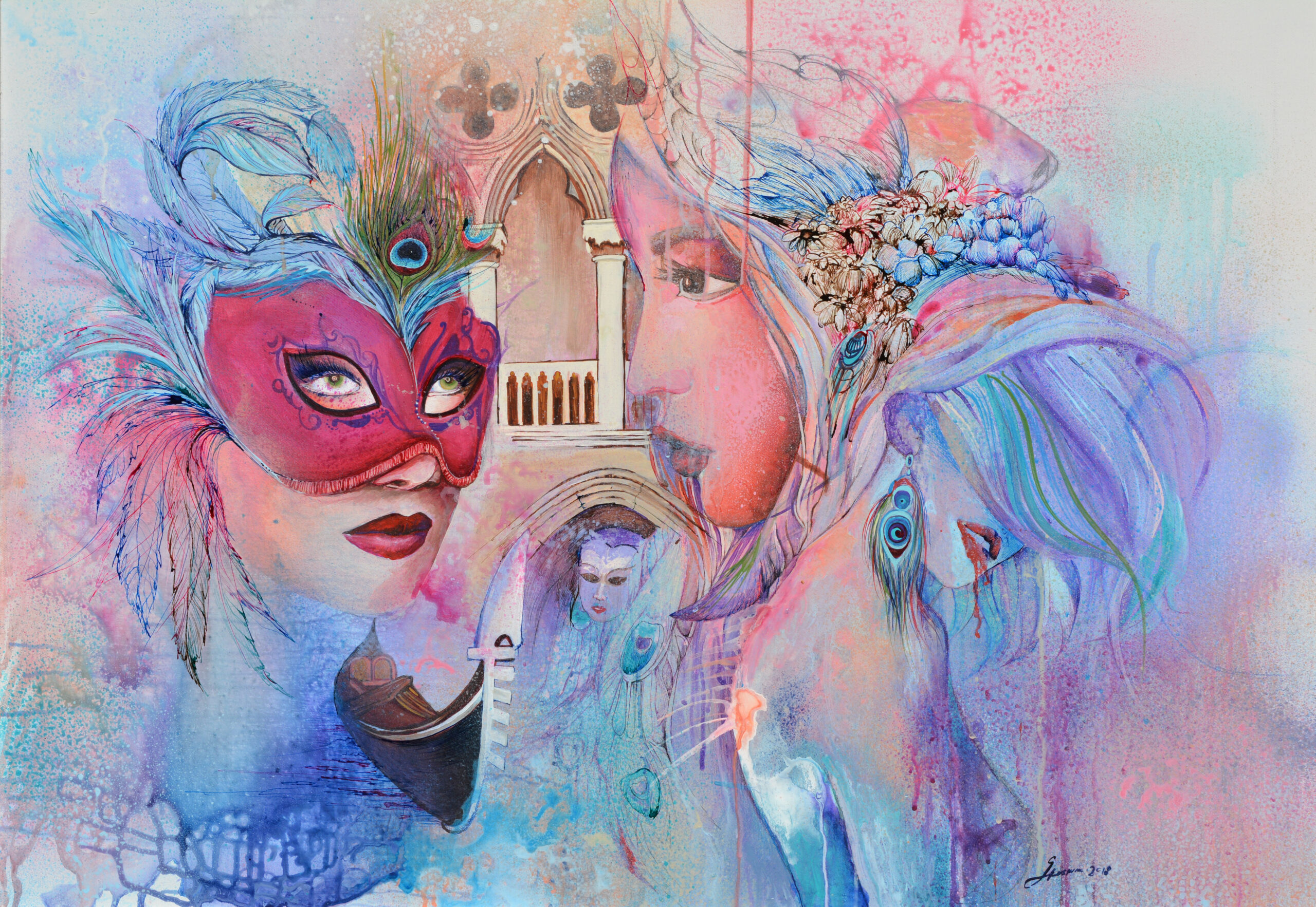 Kombinovana tehnika na platnu Kombinovana tehnika na platnu