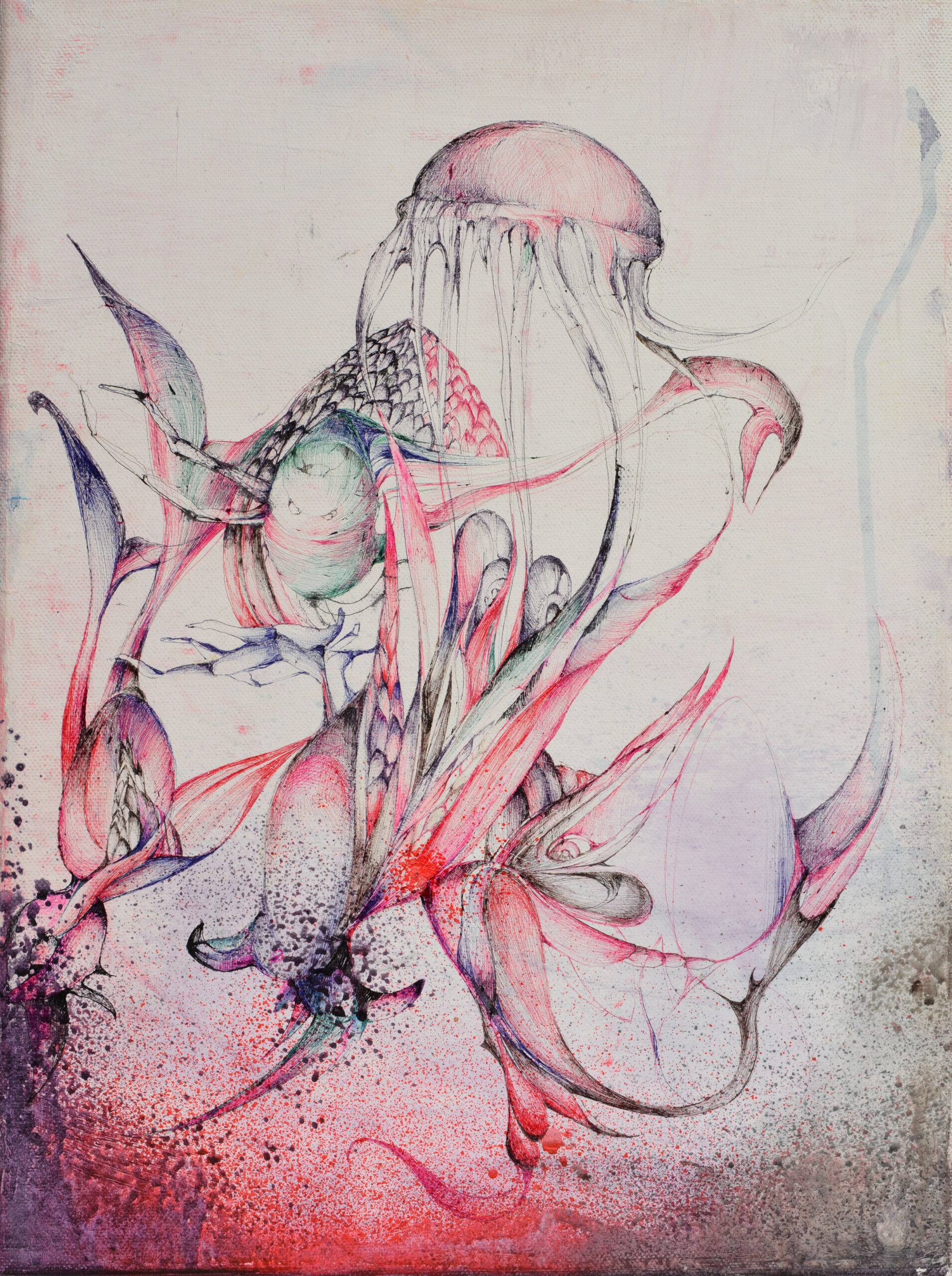 Kombinovana tehnika na platnu Kombinovana tehnika na platnu